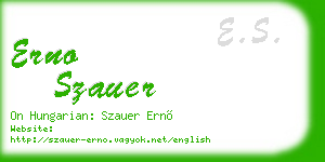 erno szauer business card